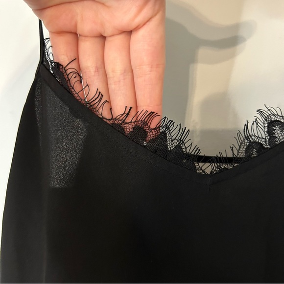 Likely Black Mini Slip Dress with Lace Detail - Picture 5 of 8